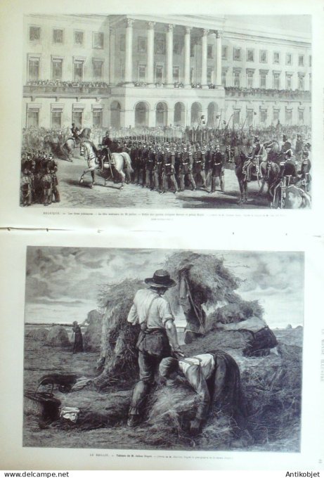 Le Monde illustré 1880 n°1218 Argentine Buenos-Aires Belgique Laeken Léopold