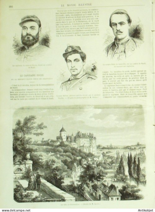 Le Monde illustré 1870 n°708 Maisons-Alfort (94) Chateaudun (28) Chatillon (92) Pont de Sèvres