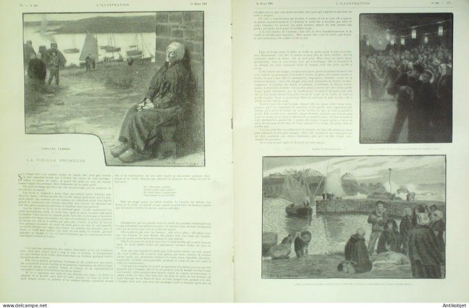L'illustration 1901 n°3029 Victorien Sardou Espagne Irun Turquie Djeddah Indochine Annamites Tchad T