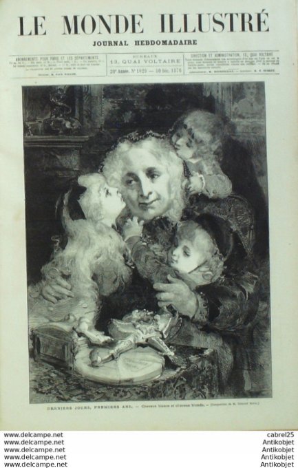 Le Monde illustré 1876 n°1029 Chatillon (73) Culoz Usa Brooklyn Aix (13) Statue Mirabeau