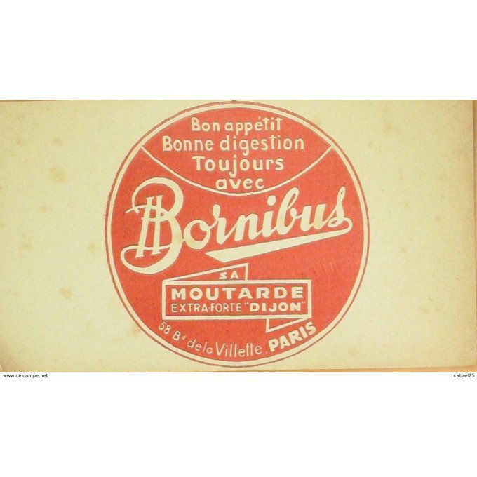 Buvard BORNIBUS Moutarde