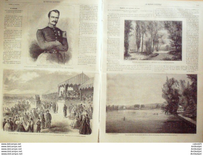 Le Monde illustré 1862 n°282 Chalons (51) Lyon (69) Enghien-les-bains (95) Belgique Philippeville