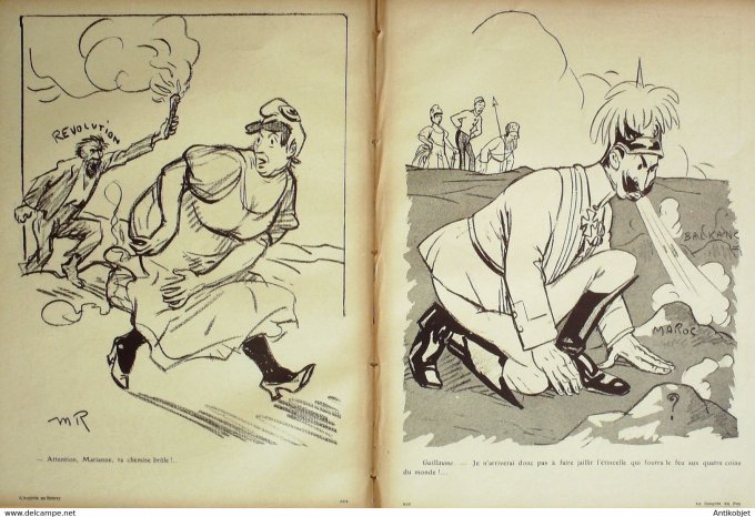 L'Assiette au beurre 1908 # 397 Le congrès du feu Maroc Radiguet