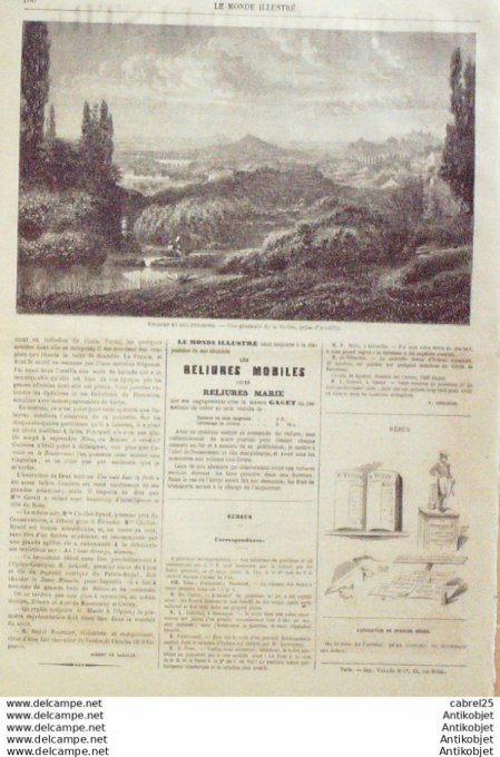 Le Monde illustré 1862 n°282 Chalons (51) Lyon (69) Enghien-les-bains (95) Belgique Philippeville