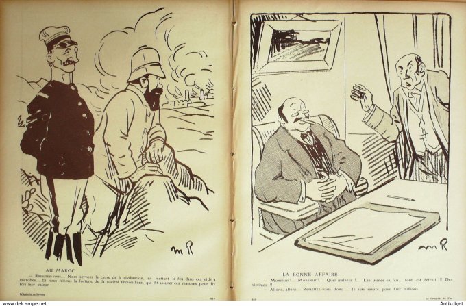 L'Assiette au beurre 1908 # 397 Le congrès du feu Maroc Radiguet