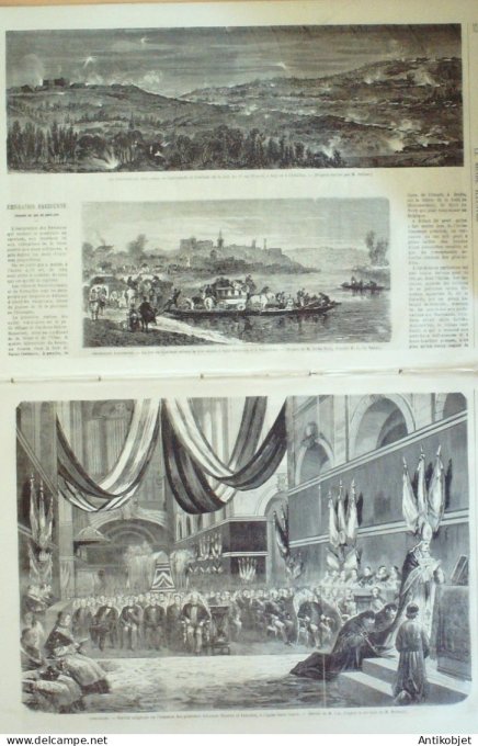 Le Monde illustré 1871 n°732 Asnières Asnières Chatillon Courbevoie Meudon (92) Versailles (78) Mont