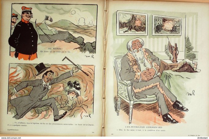 L'Assiette au beurre 1908 # 397 Le congrès du feu Maroc Radiguet