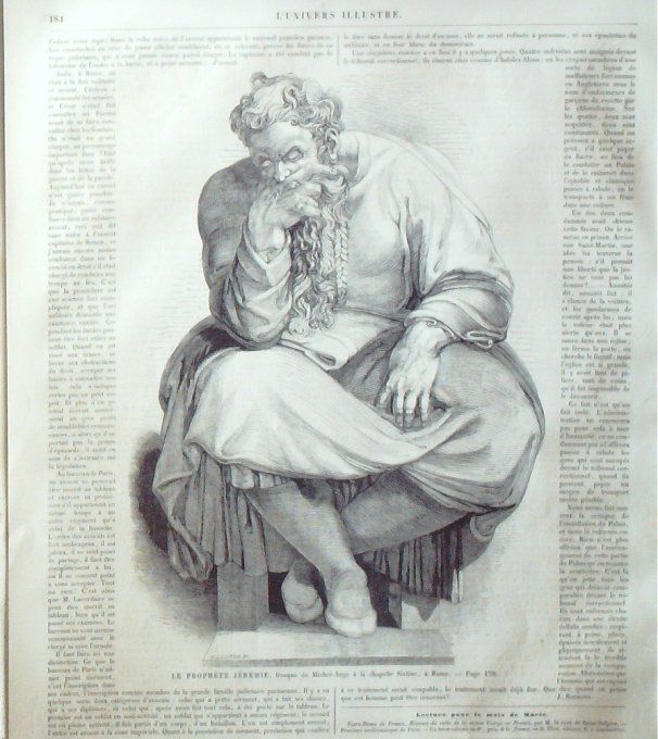 L'Univers illustré 1861 # 156 Bulgarie Chapelle Sixtine Madone del Sasso Suisse Locarno prince Gorts