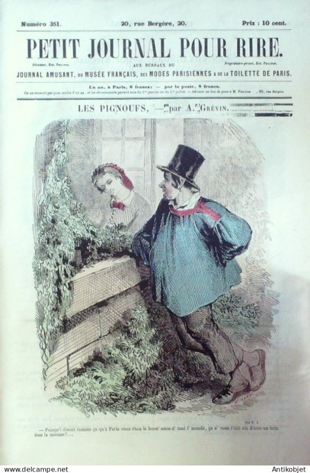 Petit journal pour Rire 1860 # 351 Les Voyageurs Marcelin