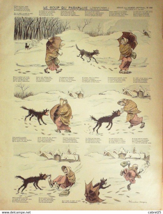 Le Coup Du Parapluie (Pellerin d'epinal) Blanchet Magon