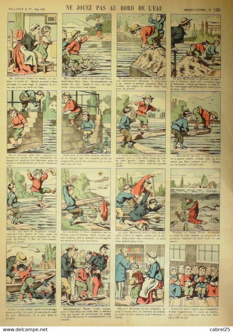 Ne Jouez Pas Au Bord  de L'eau (Pellerin d'epinal)