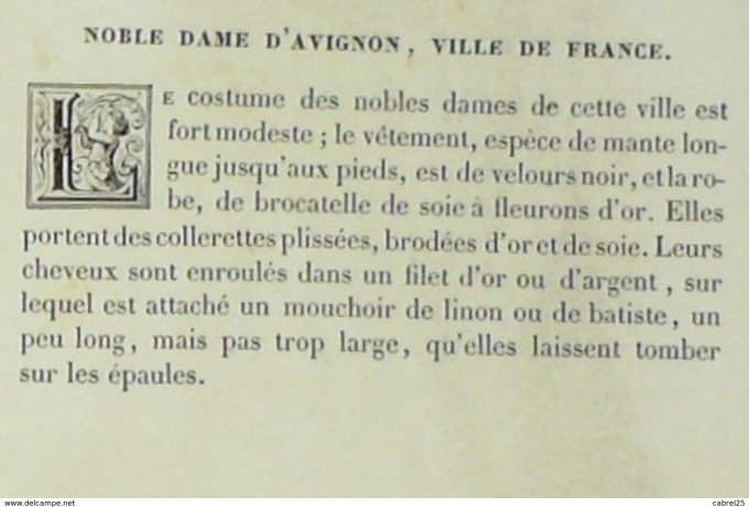 France (84) AVIGNON Villageoise 1859