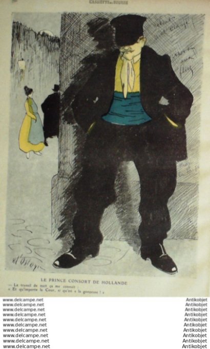 L'Assiette au beurre 1910 # 505 Bureau de placement pour souverains Ostoya