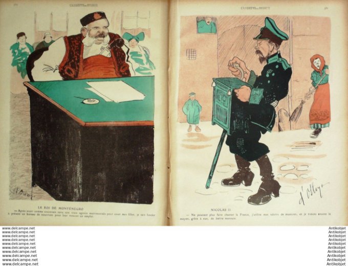 L'Assiette au beurre 1910 # 505 Bureau de placement pour souverains Ostoya