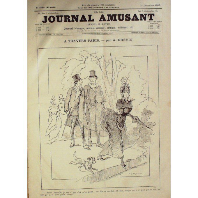 Le Journal amusant 1886 n° 1580 CIRQUE FERNANDO HENRIOT ANGLETERRE MARS HENRI MEILH