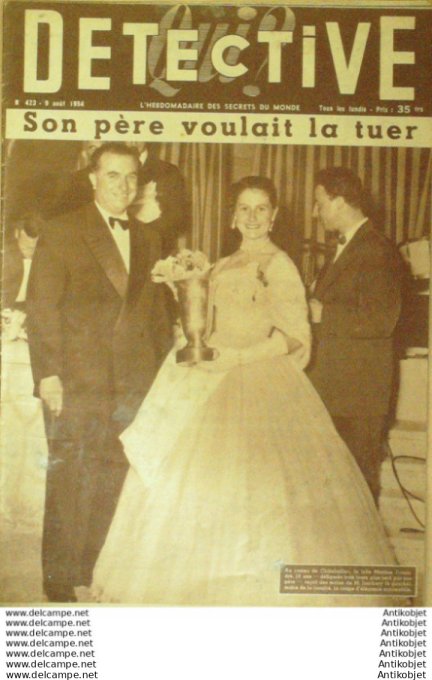 Détective 1954 # 423 Chatelaillon Mancieulles Belval Heurdreville/Eure