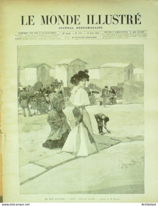Le Monde illustré 1894 n°1951 Orange (84) Russie Péterhof Krasnoé-Zélo Oedup