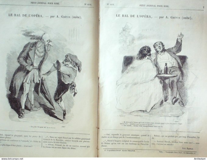 Petit journal pour Rire 1867 # 619 Croquis militaires Randon