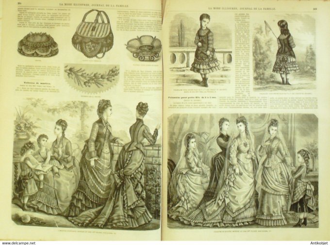 La Mode illustrée 1875 16è année complète reliée 52º (Amazone)