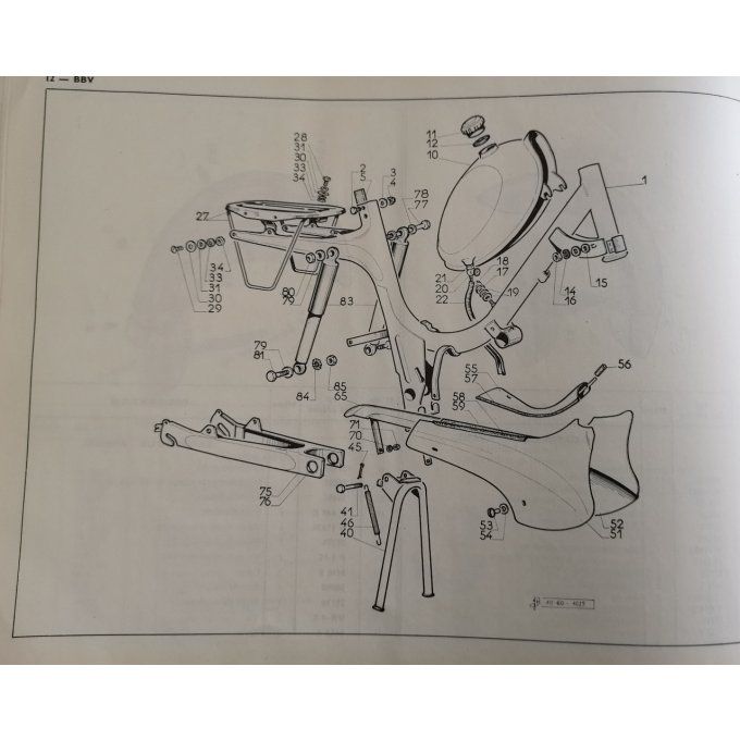 Catalogue PEUGEOT BBV BBVT 1963 (pièces détachées)