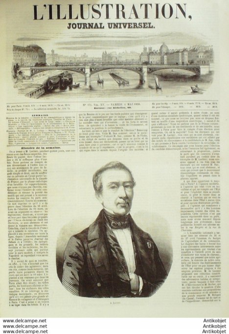 L'Illustration 1850 n°375 Italie FLORENCE Allemagne EISENACH WORDSWORTH