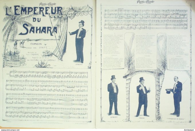 Paris qui chante 1904 n° 57 Lanthenay Stritt Stelly Trimouillat Delphin