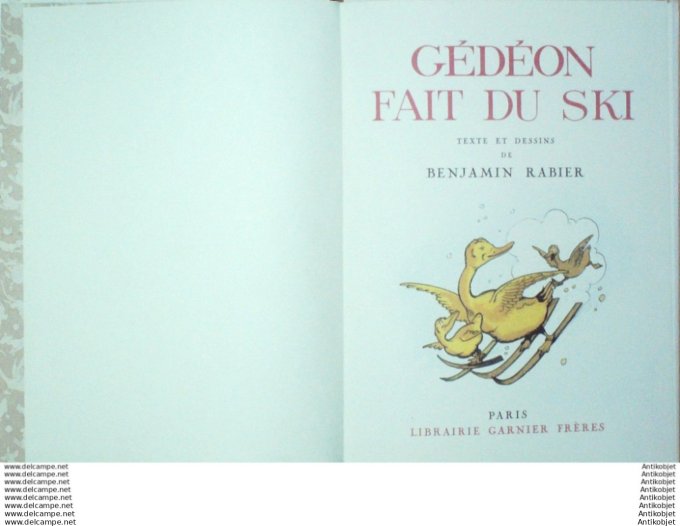 Rabier Benjamin Gedeon fait du ski (Garnier) 1979