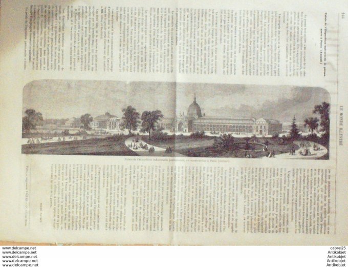 Le Monde illustré 1862 n°281 Suisse Berne Algérie Bab El Oued Us Charleston Mexique Barrego