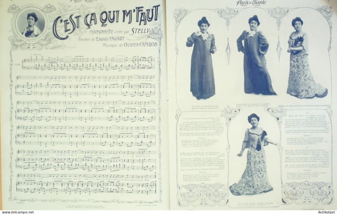 Paris qui chante 1904 #57 Lanthenay Stritt Stelly Trimouillat Delphin