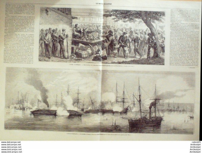 Le Monde illustré 1862 n°281 Suisse Berne Algérie Bab El Oued Us Charleston Mexique Barrego