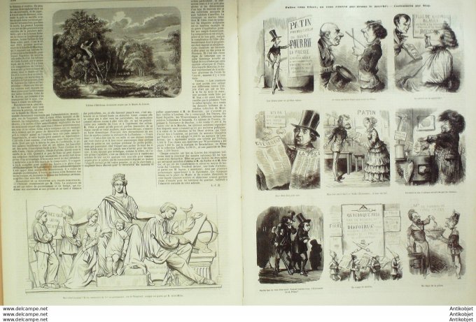 L'Illustration 1850 n°375 Italie FLORENCE Allemagne EISENACH WORDSWORTH