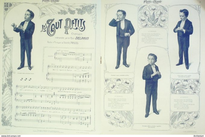 Paris qui chante 1904 n° 57 Lanthenay Stritt Stelly Trimouillat Delphin