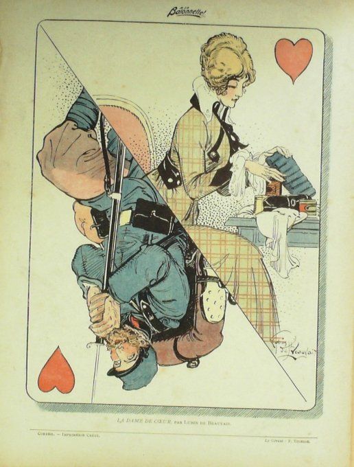 La Baionnette 1915 n°015 (Les marraines) WILLETTE POULBOT FONTAN TOURAINE