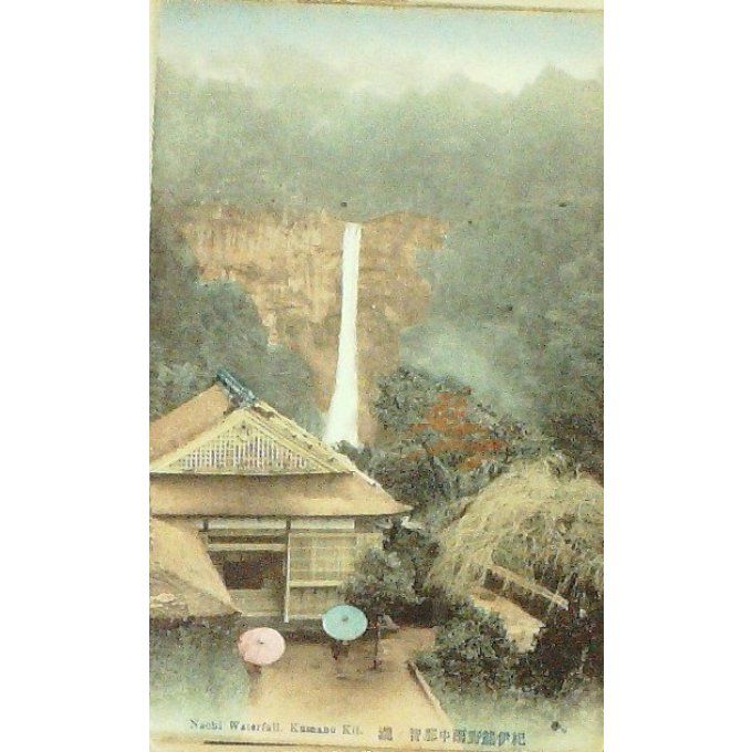 Cpa Japon Nachikumano Kill Cascade Café Wilkinson's Tansan 1915