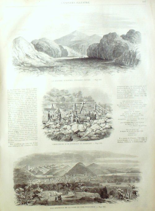 L'Univers illustré 1858 #  15 Benvenuto Cellini Usa Sa Francisco Fraze'rs river Rubens
