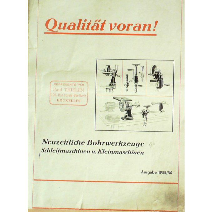 Catalogue PAUL THIELEN outillage meubles  BRUXELLES 1935