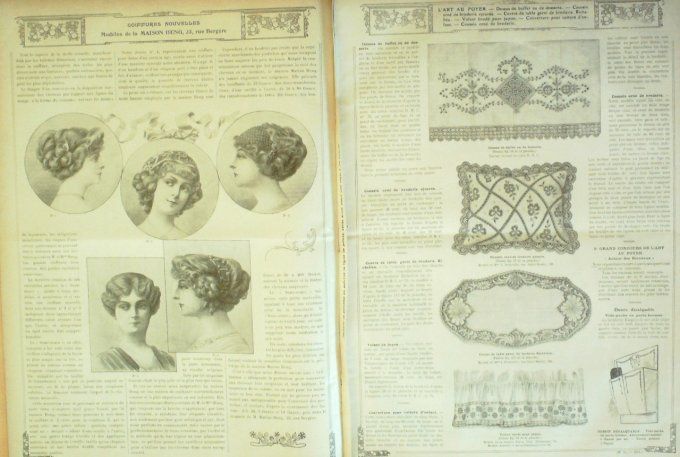 Journal Mode illustrée 1911 # 15 Peingoir & combinaisons