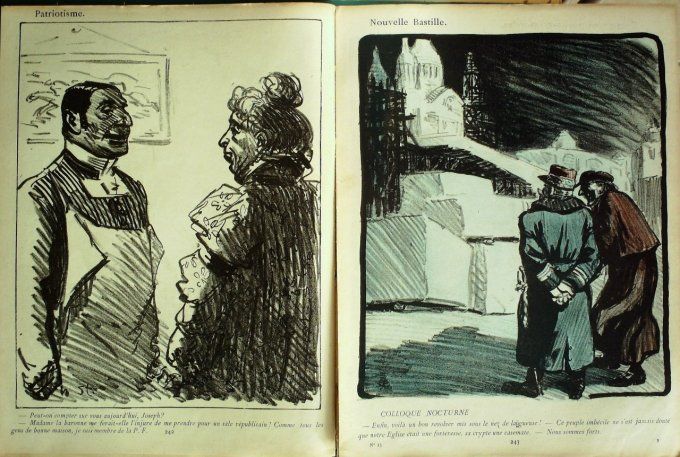 L'Assiette au beurre 1901 n° 15 S.E Grand électeur prépare les canons Hermann