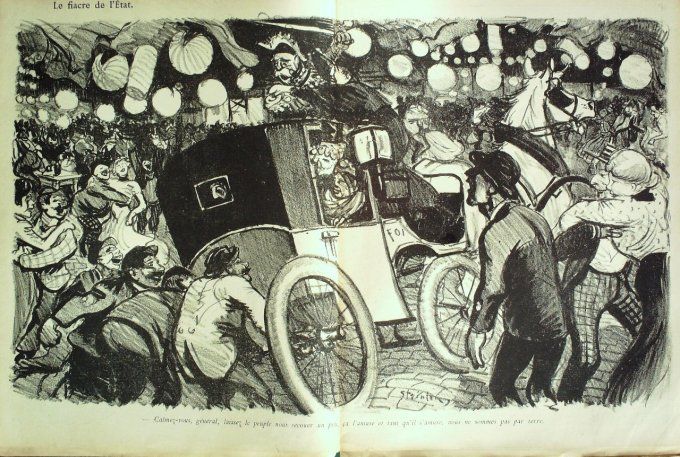 L'Assiette au beurre 1901 n° 15 S.E Grand électeur prépare les canons Hermann