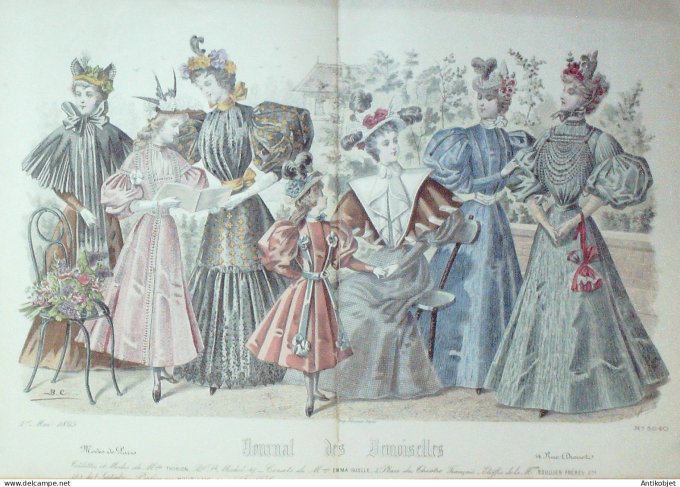 Journal de Demoiselles 1895 # 5040 (Maison Thirion) Gd format
