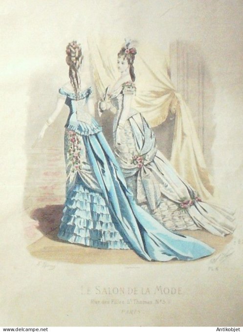 Gravure de mode Salon de la mode 1877 n° 232
