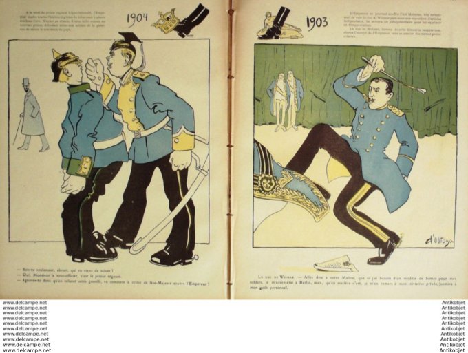 L'Assiette au beurre 1910 # 514 Les Dessous de Germania Ostoya