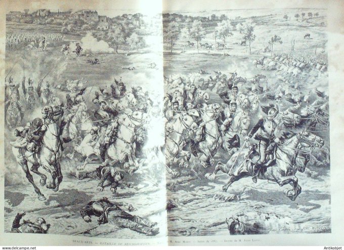 Le Monde illustré 1887 n°1586 Toulouse (31) Reichshoffen (67) Tour Eiffel