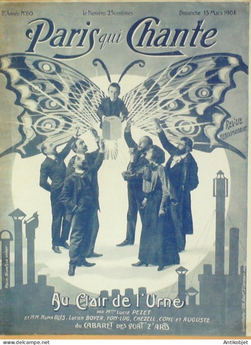 Paris qui chante 1904 n° 60 Lorée Delmet Blés Chepfer Rob parfait Juteux