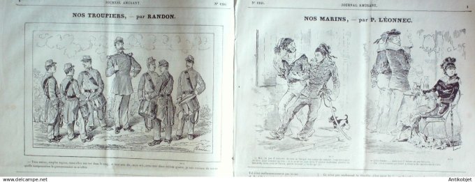Le Journal Amusant 1880 # 1246 Paris aux courses par Mars