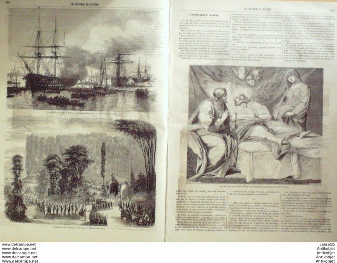 Le Monde illustré 1862 n°285 Mexique Parroquia Irizaba Mal Castellane