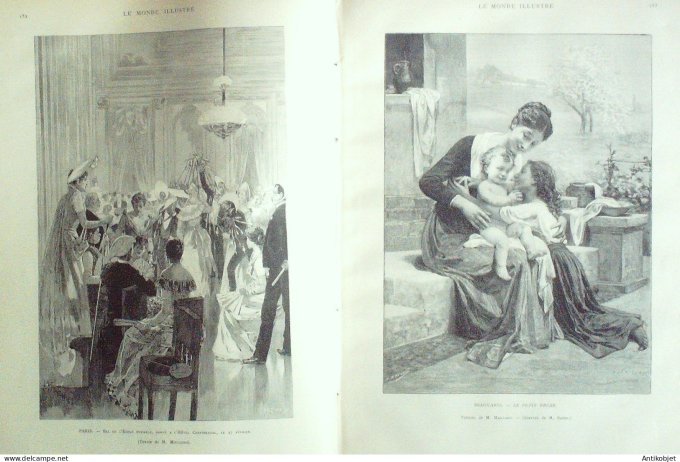 Le Monde illustré 1892 n°1823 Allemagne Berlin émeutes Sens (89) Cavaignac Loubet