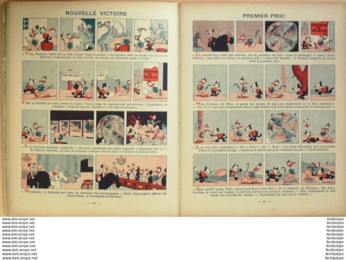 Felix le chat et Furioso Hachette Sullivan 1939 Eo