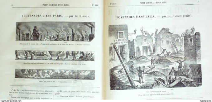 Petit journal pour Rire 1864 # 564 Un sacrifice a la Patrie Randon