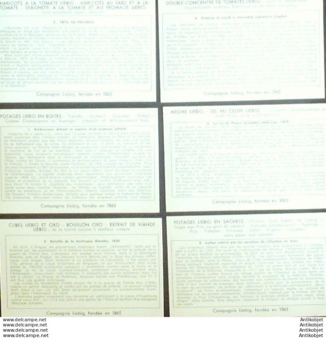 Chromo Liebig Sang 1630 Allemagne son histoire (1955)